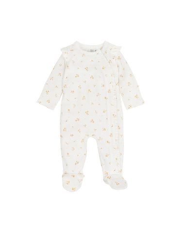 Bebe - Bailey Floral LS Zip Onesie
